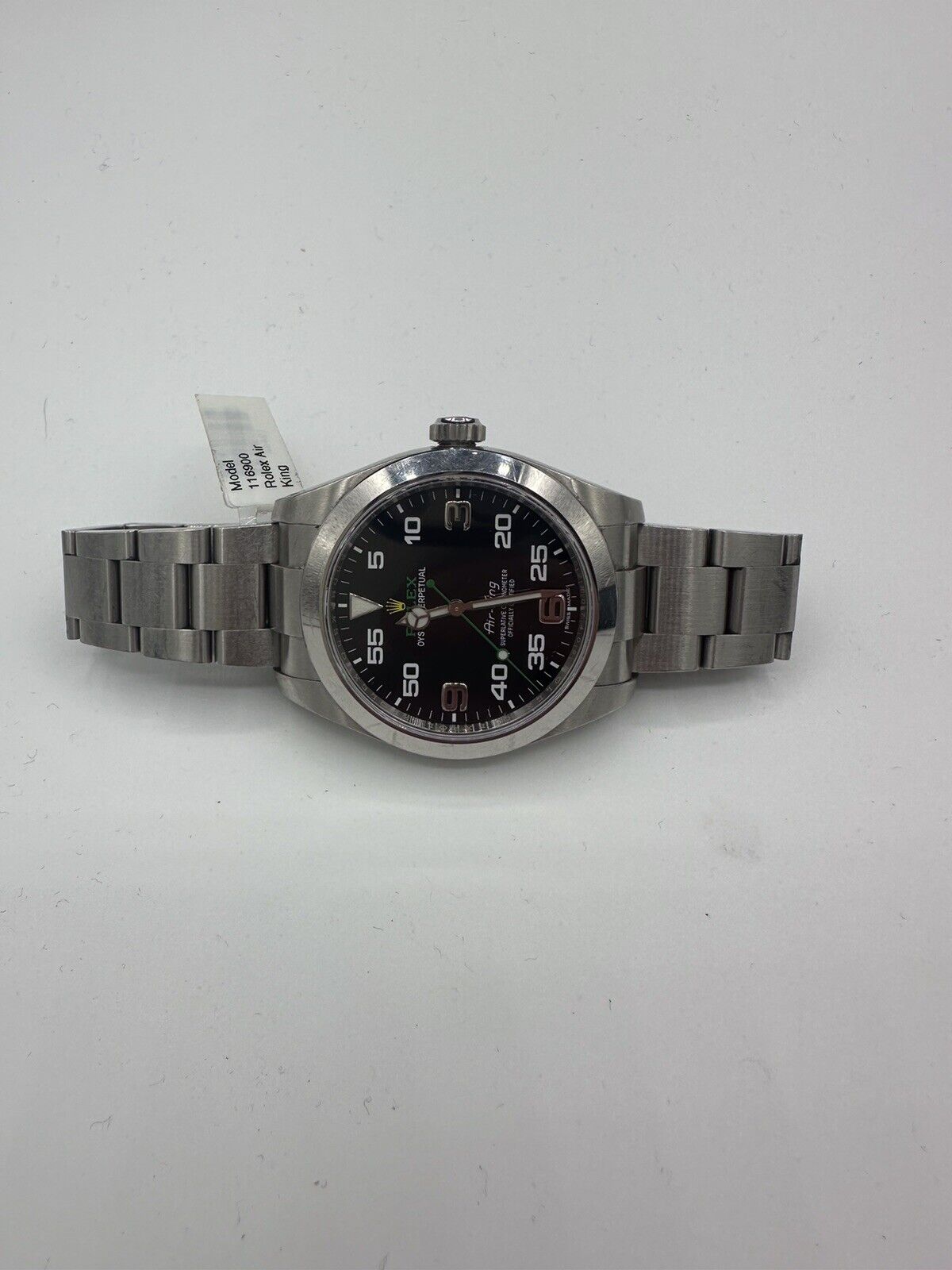 Rolex Air-King 116900 Silver Oyster Bracelet with Silver Bezel