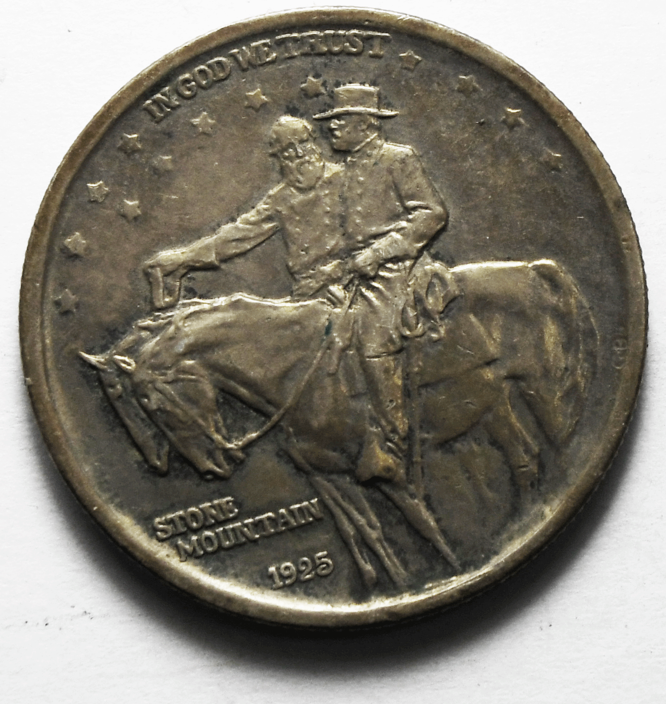 1925 50c Stone Mountain Commemorative Silver Half Dollar Silver Fifty Cents