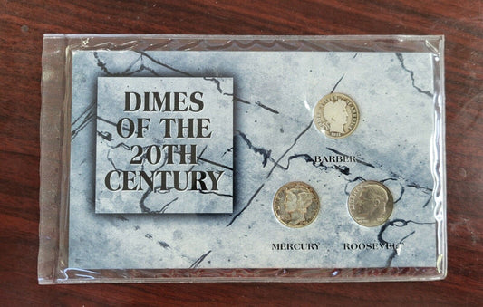 American Dimes of the 20th Century 3 Coin Set From The Morgan Mint 90% Silver