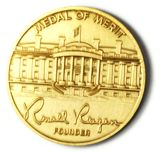 Ronald Reagan Founder Medal of Merit Republican Presidential Task Force 52mm
