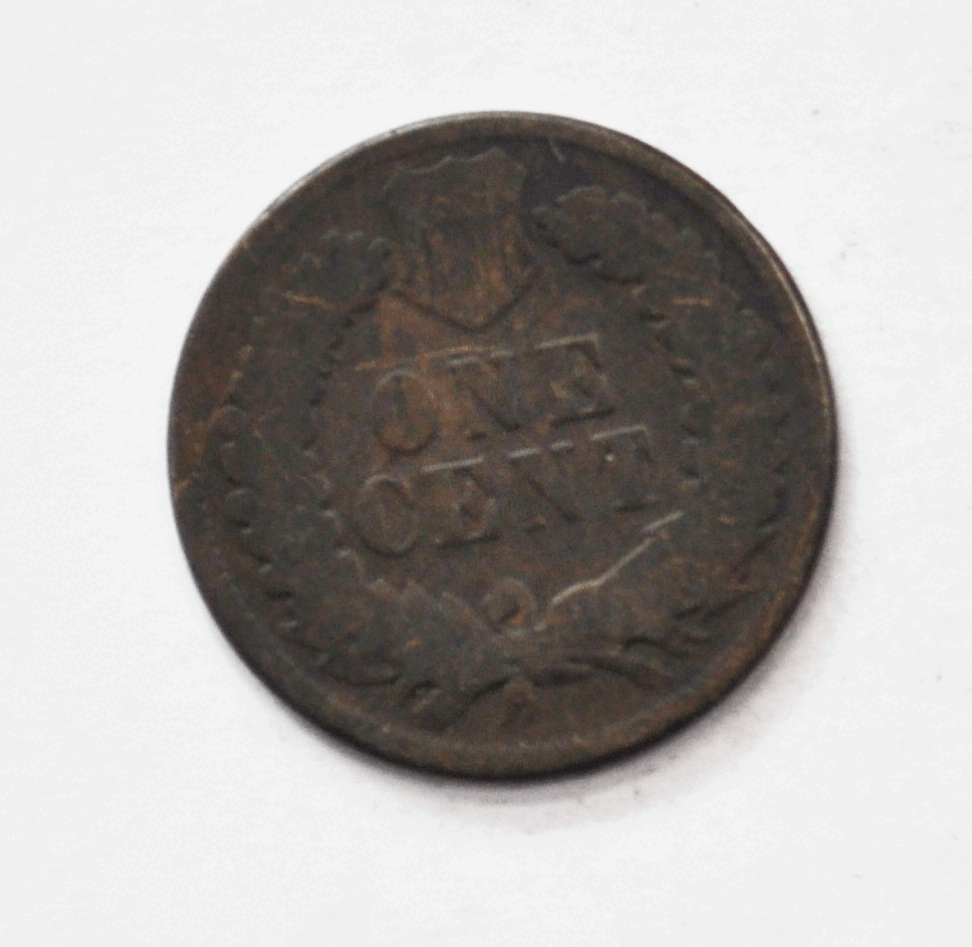 1875 1c Indian Head Penny One Cent Bronze Philadelphia