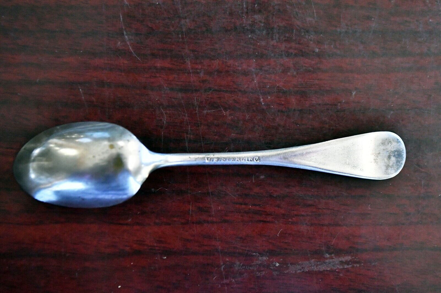 Algeria Worlds Fair by U.S. Sterling Co 4 1/4" Souvenir Demitasse Spoon .33 oz.