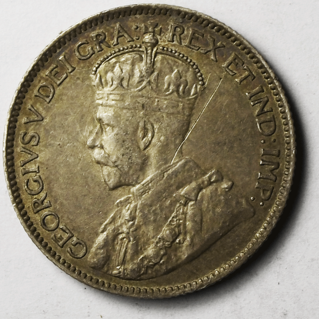 1912 Canada 25 Twenty Five Cents Silver Coin KM# 24