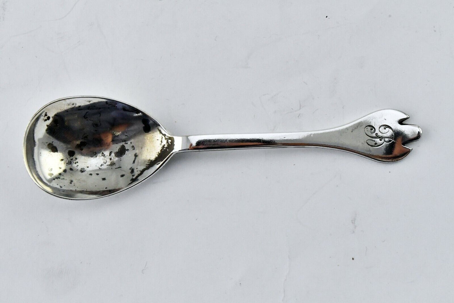 Thomas Bradbury & Sons Sheffield England Sterling Silver 4 3/8" Baby Spoon .53oz