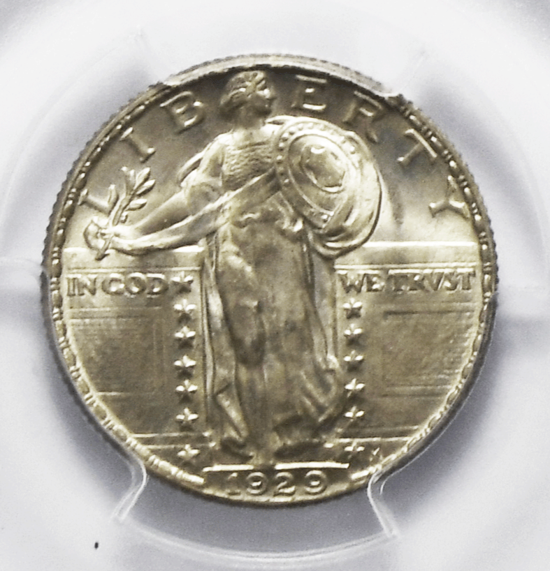 1929 25c Standing Liberty Silver Quarter Philadelphia NGC MS65 FH
