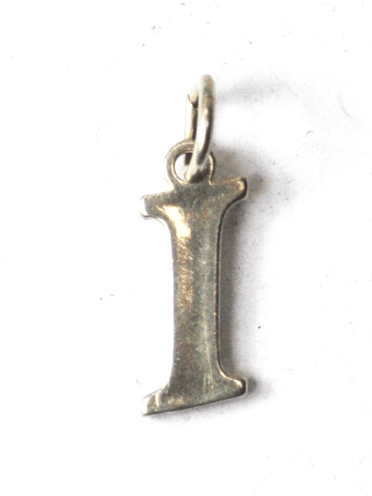 Sterling SJC Sundancer Capital Uppercase Letter I Charm 16mm x 6mm