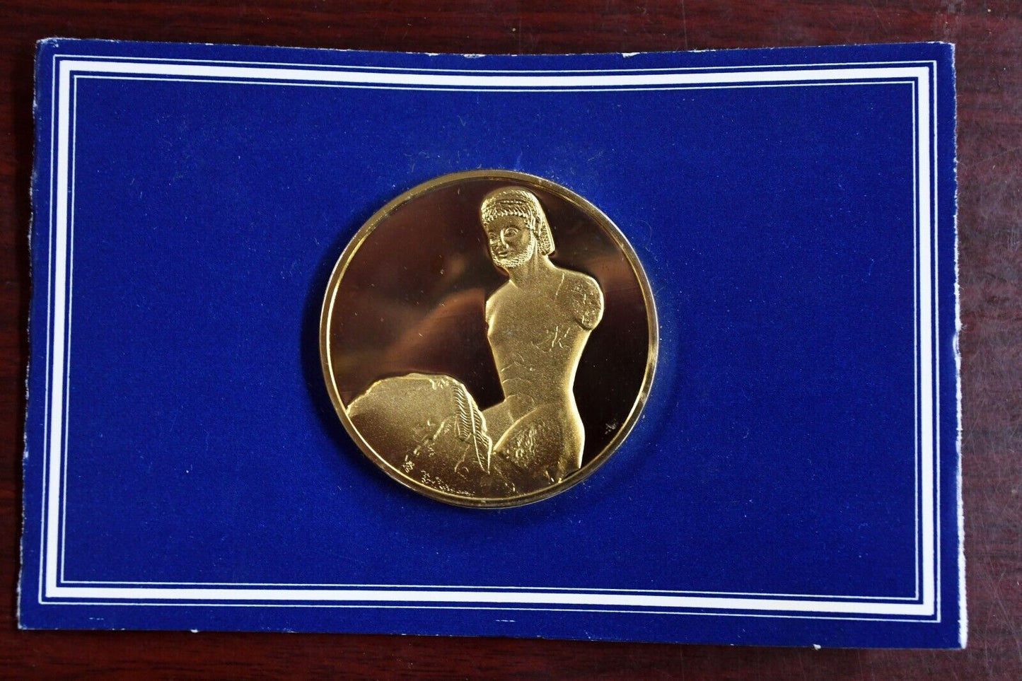 Franklin Mint Art Treasures of Ancient Greece Rampin Horseman Bronze Medal