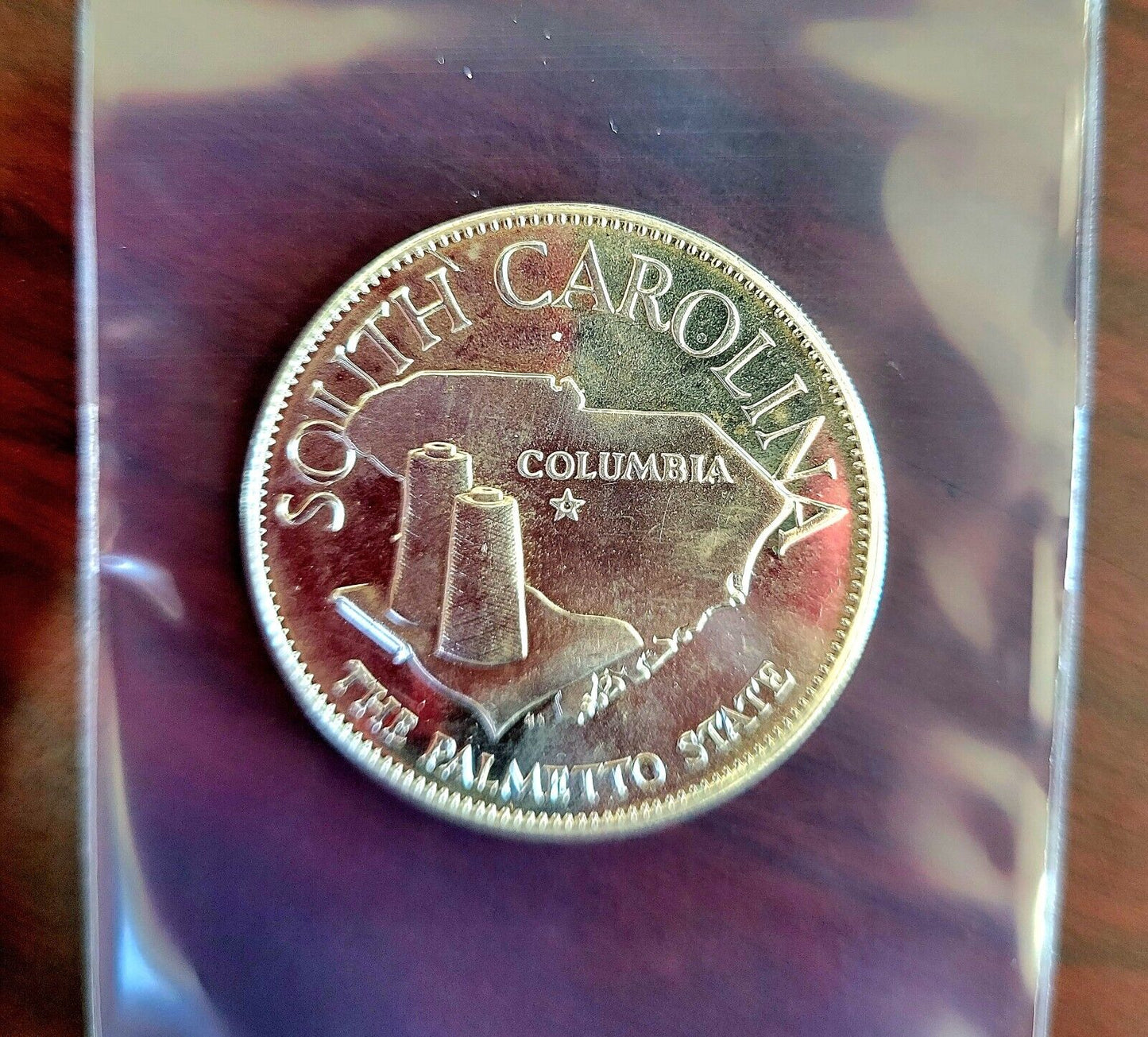 1969 South Carolina Statehood Sterling Silver Commemorative Franklin Mint