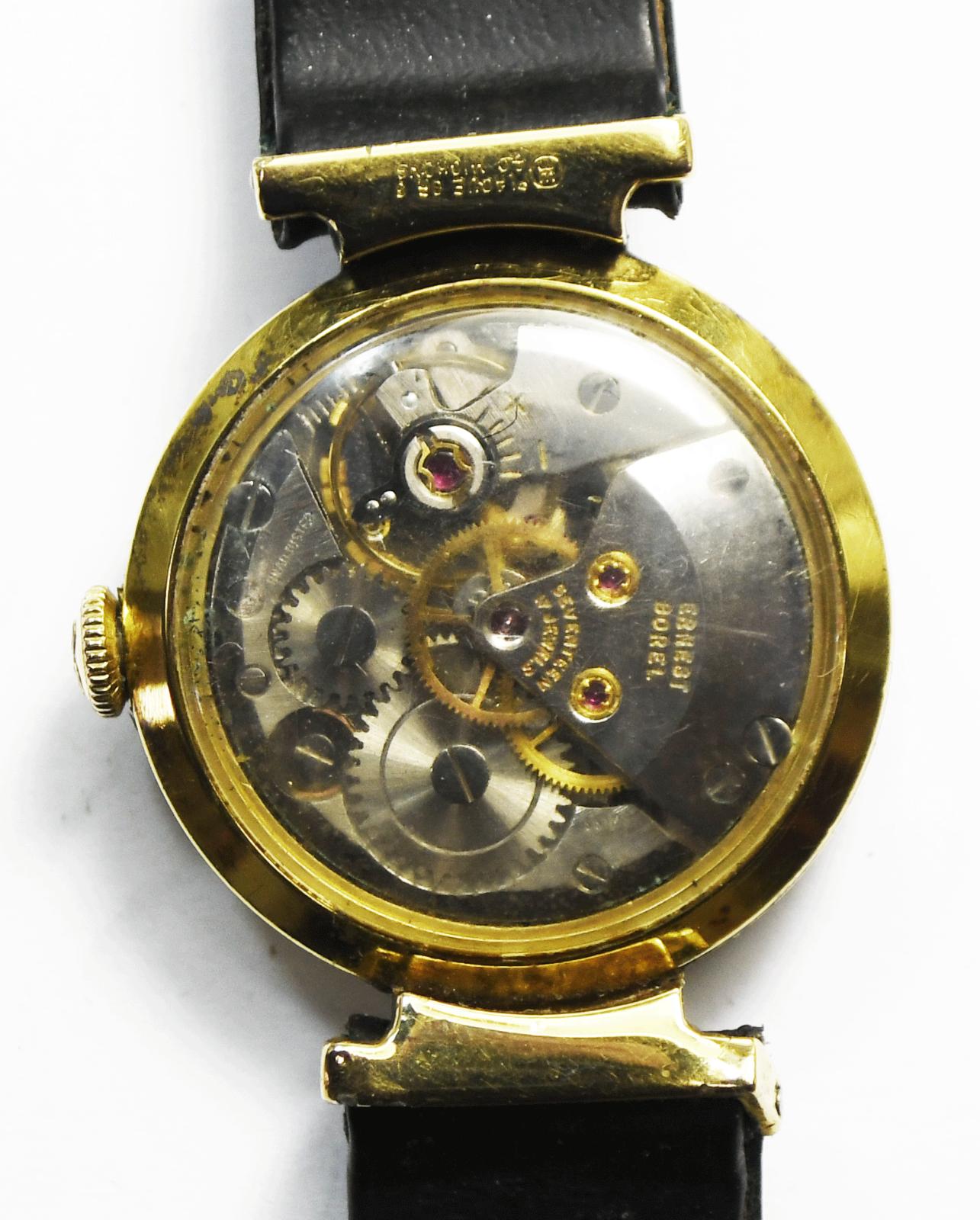 Women's Ernest Borel Mystery Dial Cocktail 25mm GEP Skeleton w Box & COA Watch