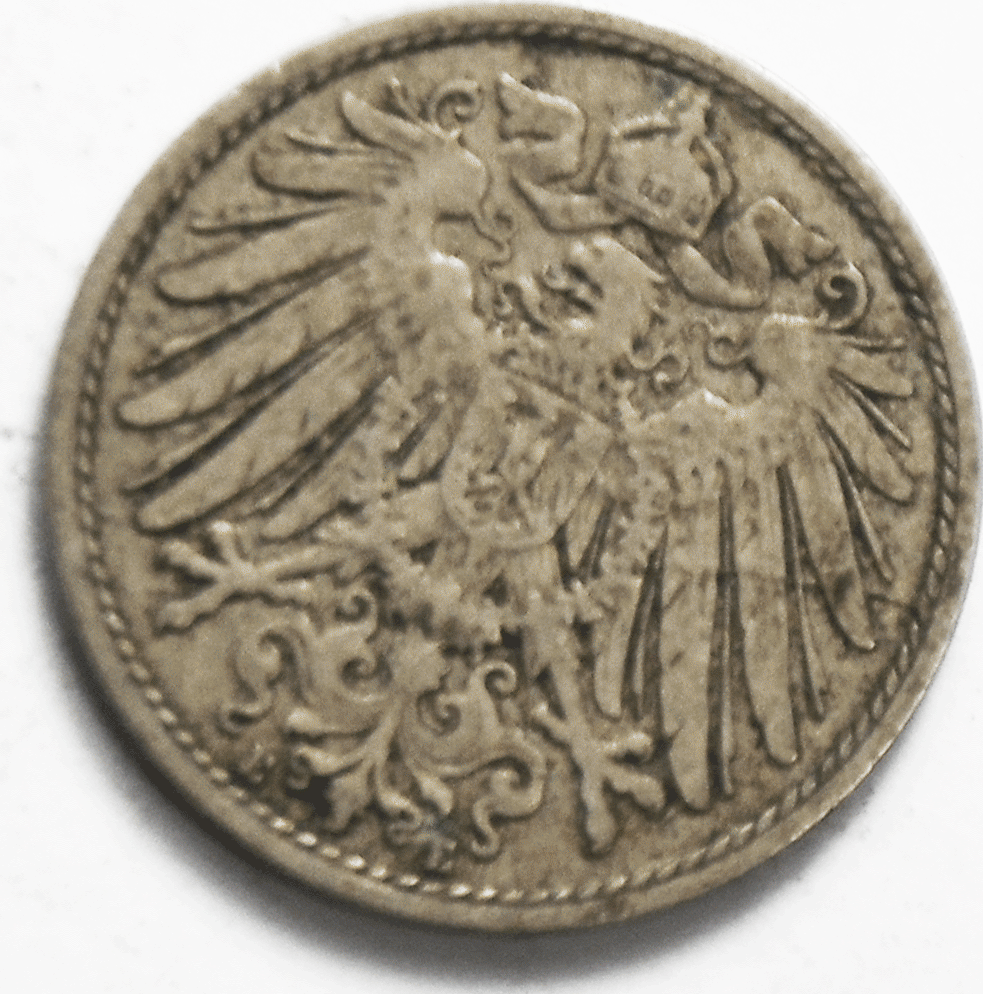 1900 E Germany  Empire 10 Ten Pfennig KM# 12