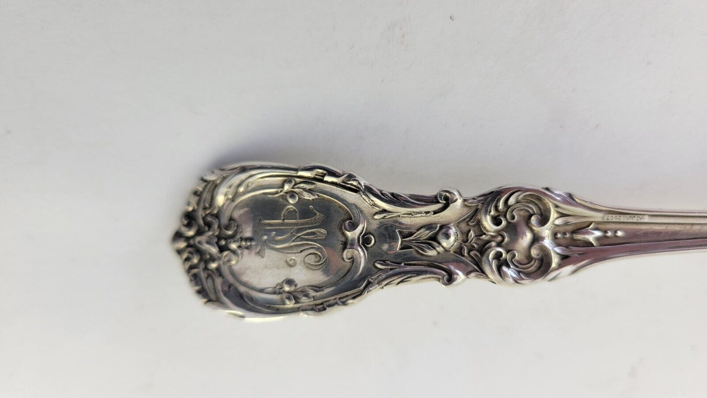 Reed & Barton Francis I Sterling Silver 5 7/8" Sugar Spoon 1.3oz Monogrammed