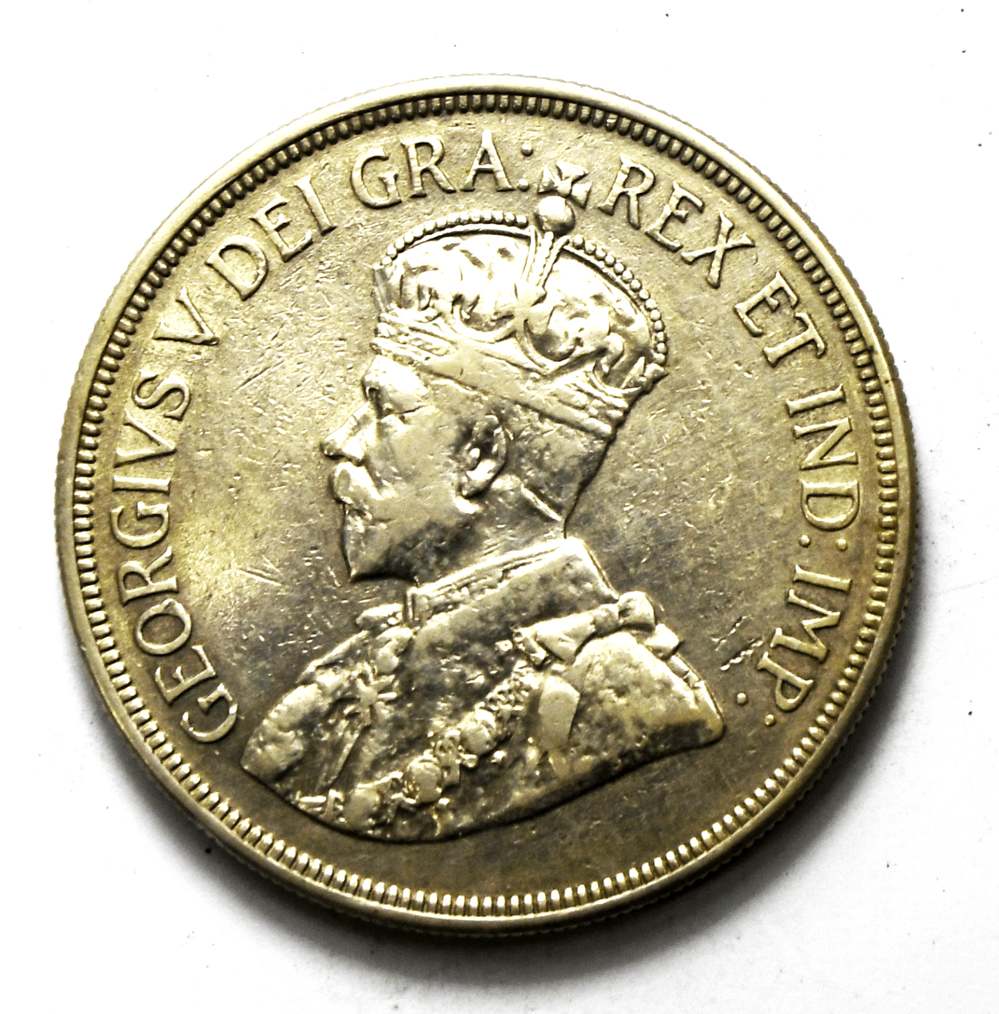 1928 Cyprus 45 Forty Five Piastres Sterling Silver Coin KM# 19 Low Mintage