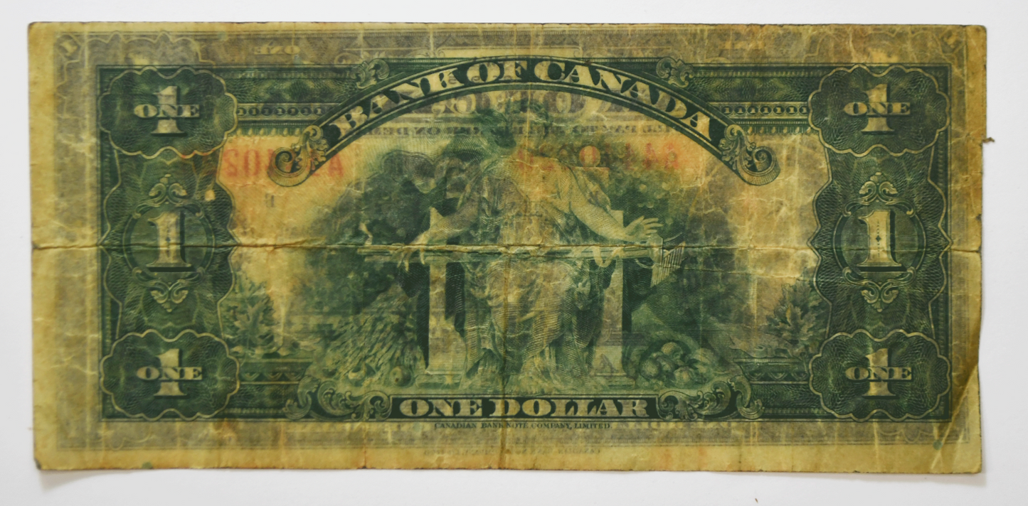 1935 $1 Bank of Canada One Dollar Note Ottawa A4440220