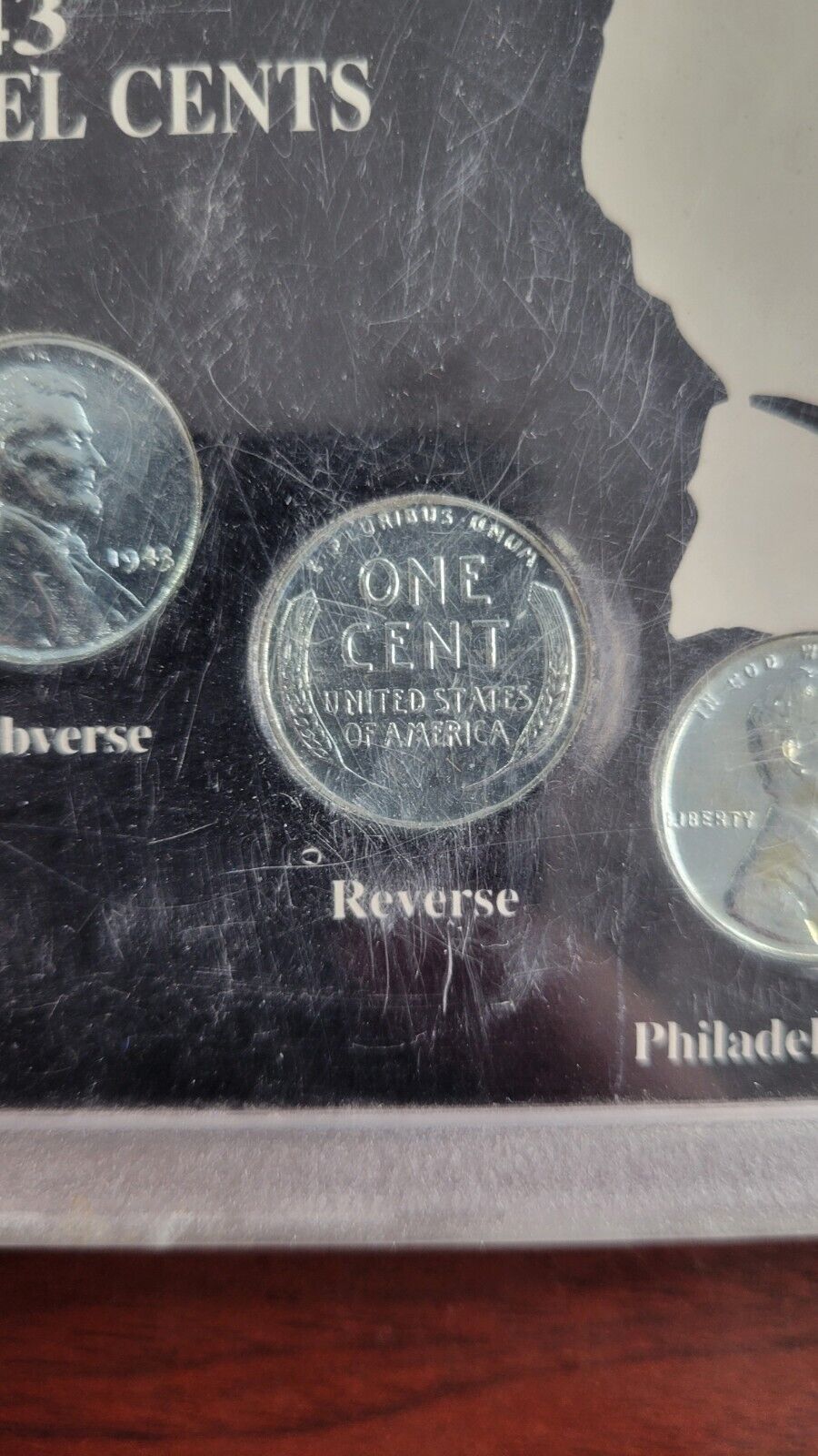 1943 Lincoln Steel Cent Philadelphia Wartime Emergency Issue Set Wheat Penny 1c