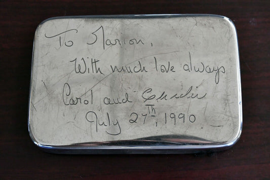 Tiffany & Co. Sterling Silver 925-1000 Vintage Heavy Paperweight 4" x 2 3/4"