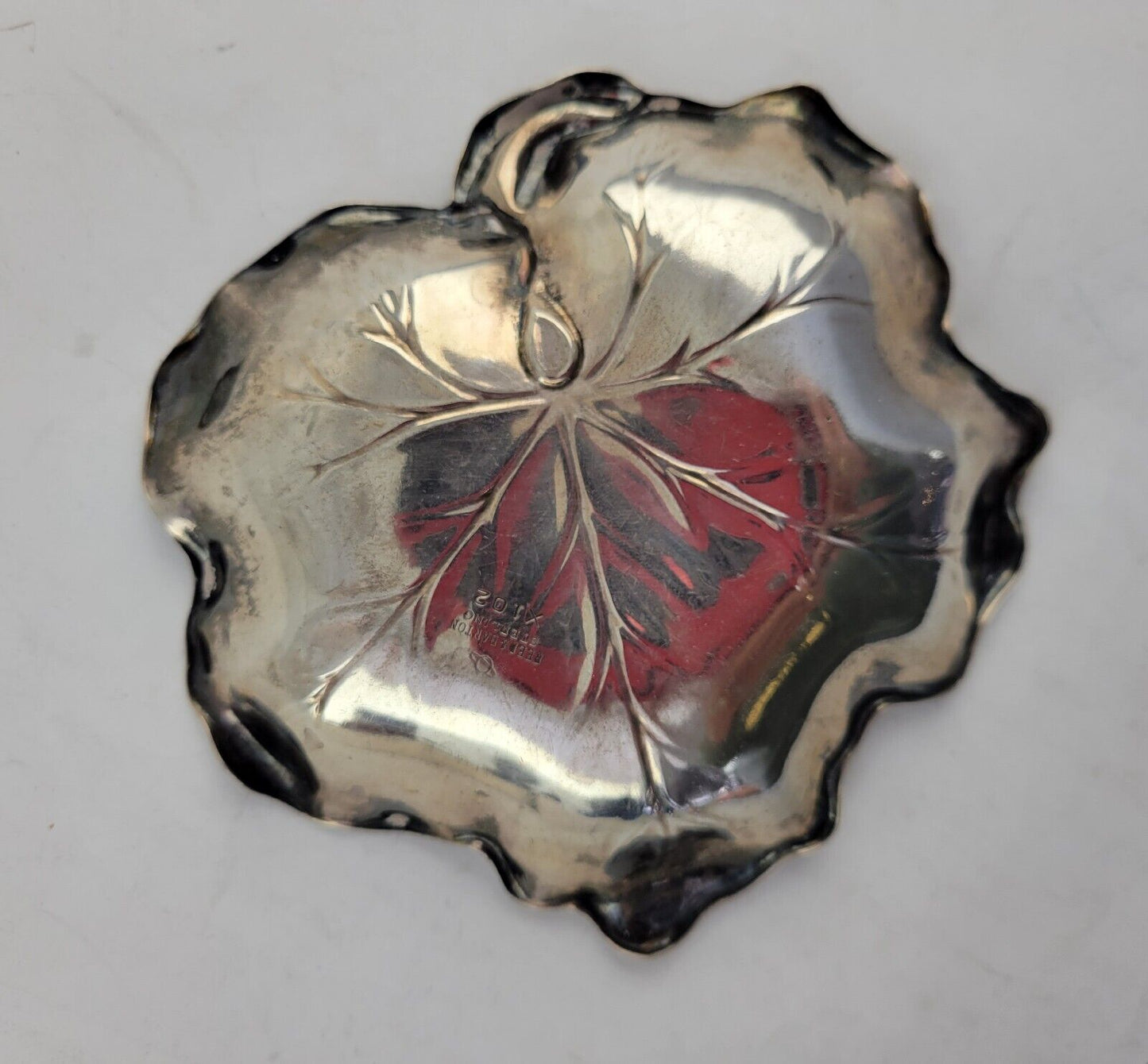 Reed and Barton Model X102 Sterling Maple Leaf Candy Dish 2.6oz.