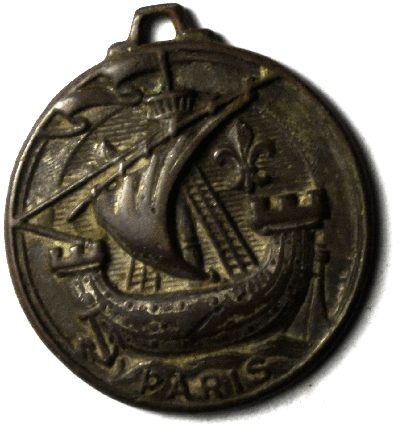 SELF 148 Bld Pereire Paris 17 Ship 38mm Bronze Medal Galvani 88 40