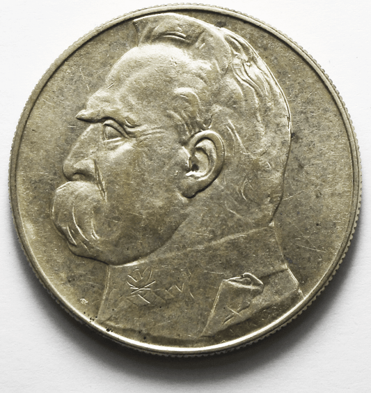 1937 Poland 10 Ten Złotych Silver Coin Y# 29