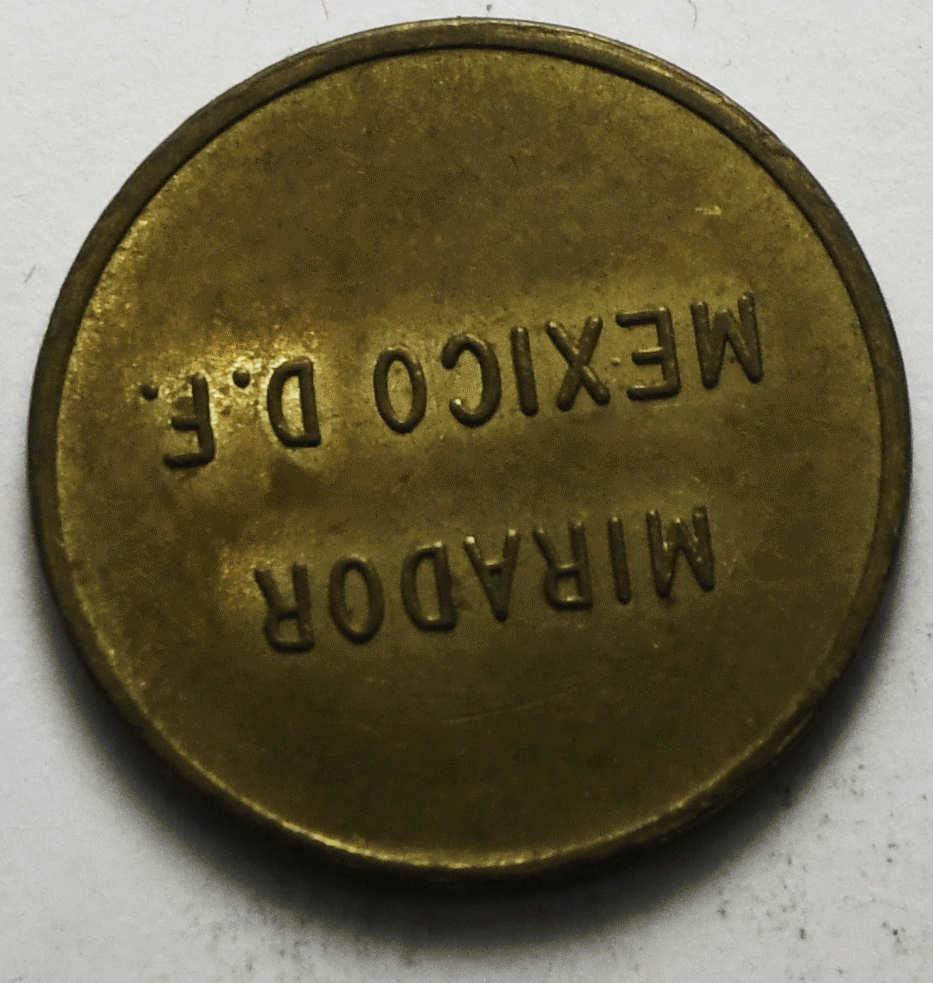 Mexico City Mirador Observation Tower Token Torre Latinoamericana 21mm