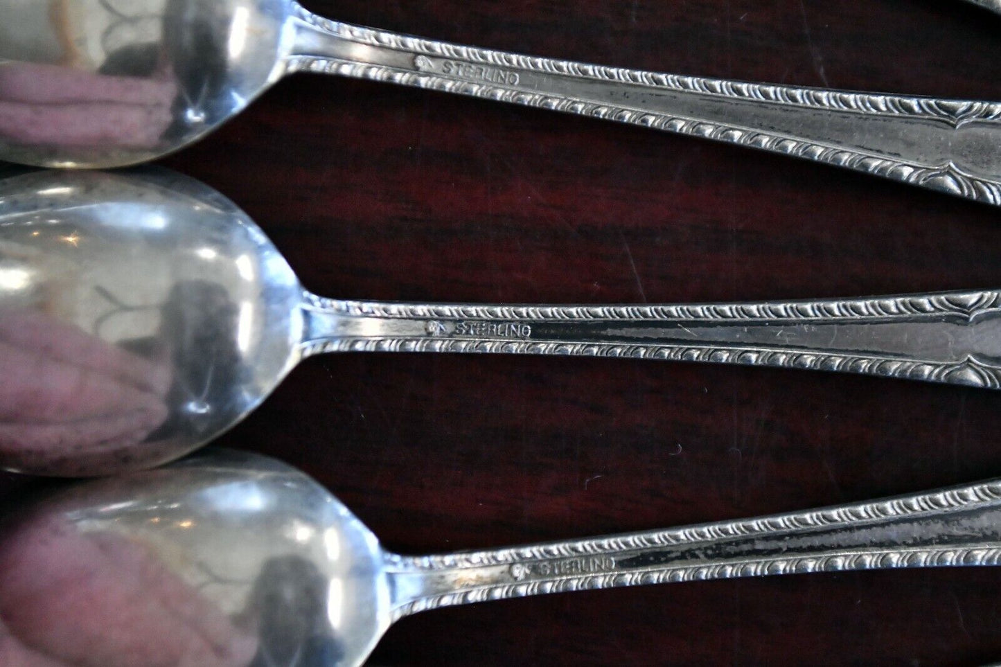 6pc. Gadroon by International Sterling Silver 4 1/8" Demitasse Spoon Set 1.9oz.