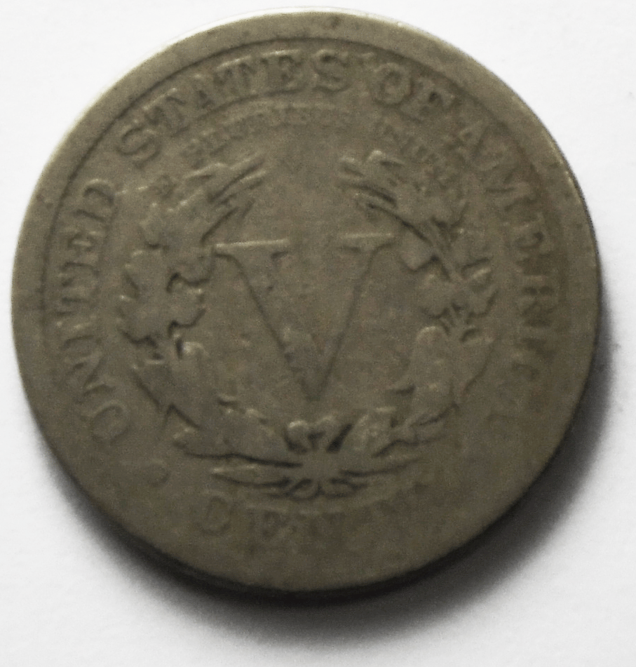 1887 5c V Liberty Nickel Five Cents Rare US Philadelphia