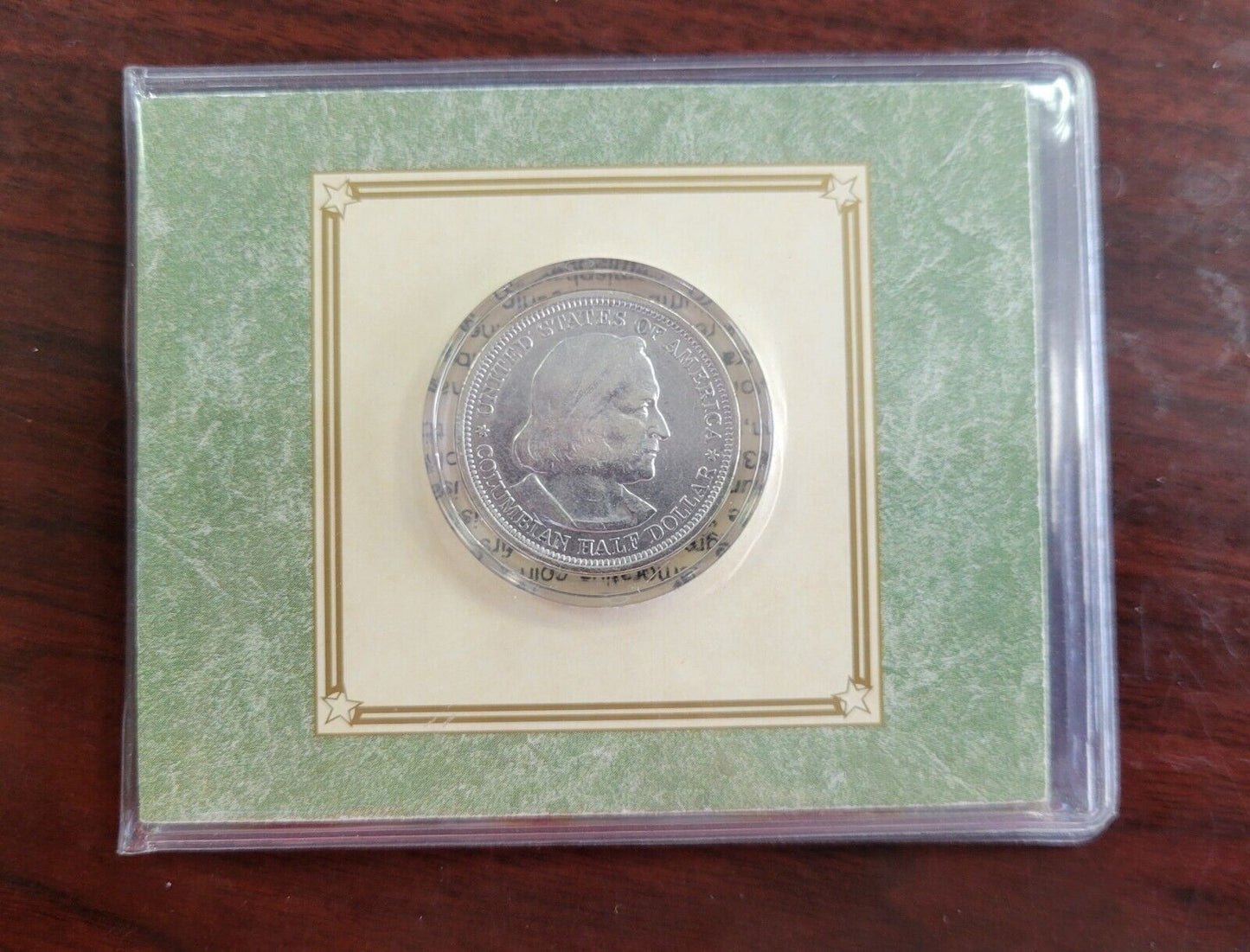 1893 American Historic Society Columbian Exposition Chicago Half Dollar