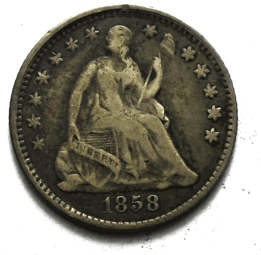 1858 H10c Seated Liberty Silver Half Dime  United States