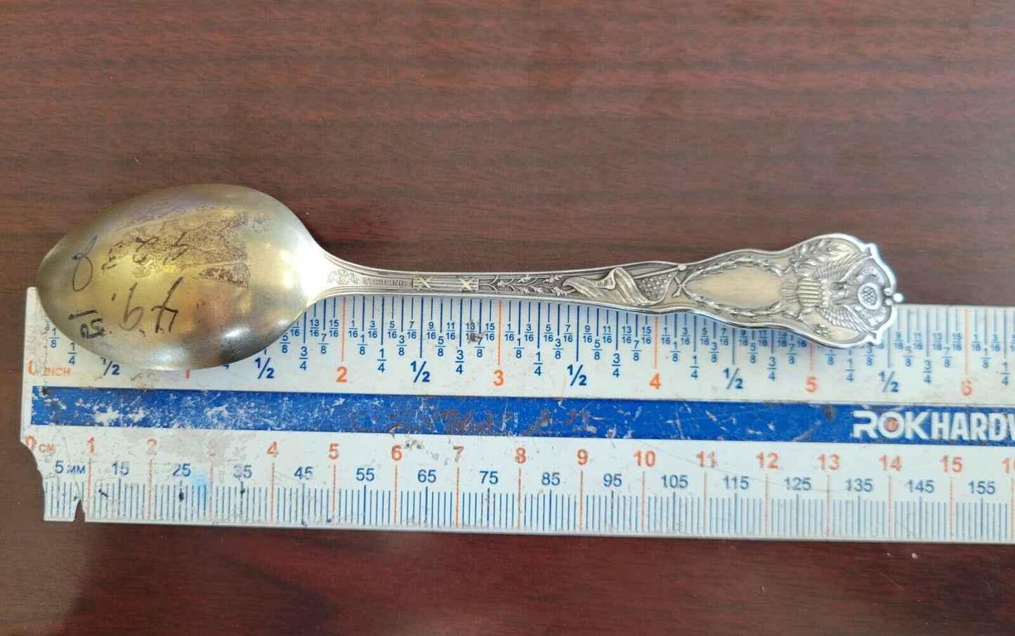 New Union Station Wichita Kansas Sterling  Silver 5 1/2" Souvenir Spoon .61oz.