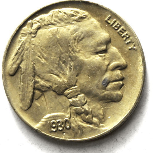 1930 S 5c Buffalo Nickel Five Cents San Francisco Uncirculated