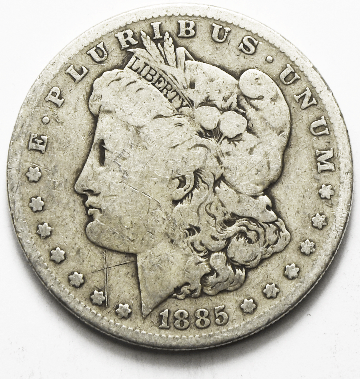 1885 S $1 Morgan Silver One Dollar US Coin San Francisco