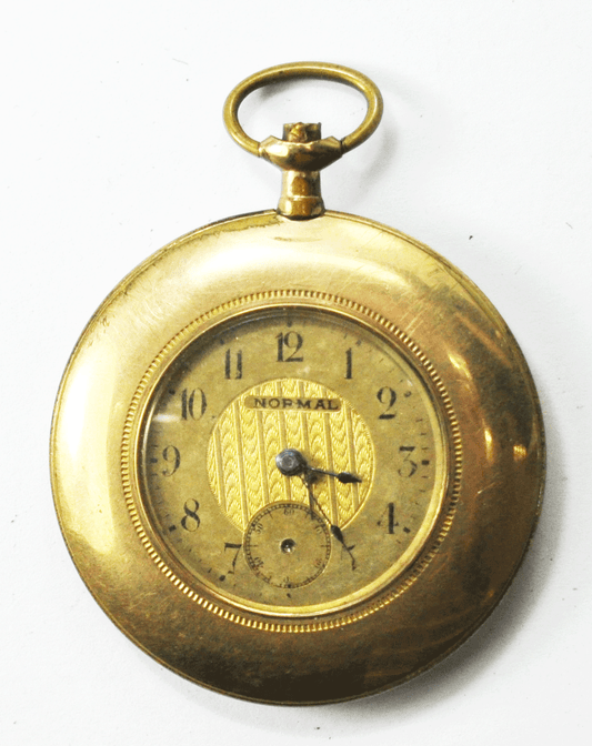 Normal Hirsch Swiss 7J Pocket Watch Gold Filled 10yr Oversized Case Squeezers