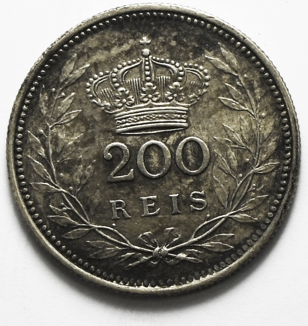 1909 Portugal 200 Two Hundred Reis KM# 549 Silver Coin