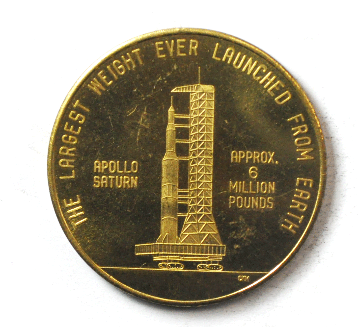 Largest Weight Launched From Earth Assembly Building Medal 39mm