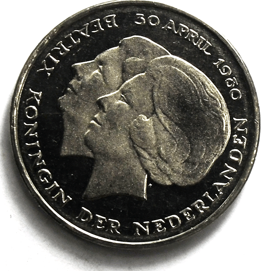 1980 Netherlands Gulden Proof Coin KM# 200