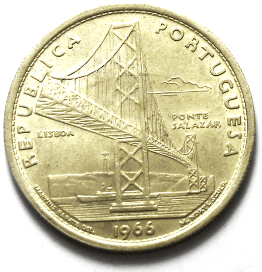 1966 INCM Portugal 20 Escudos KM# 592