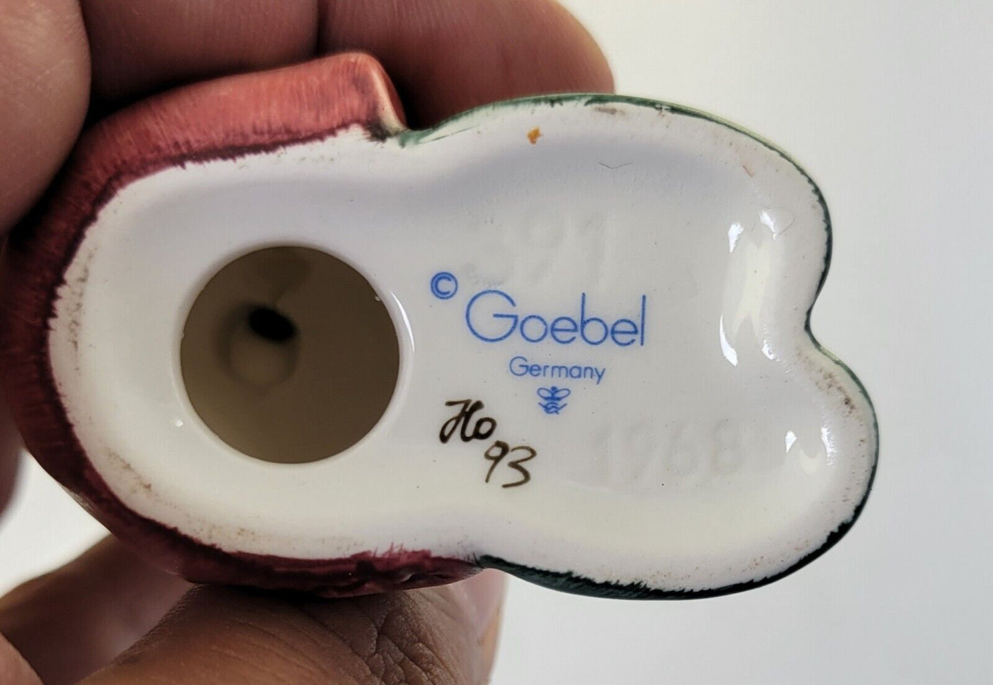 Hummel Goebel #391 Girl Playing Horn Trumpet Figurine 1968 Germany TMK 7