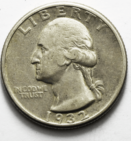 1932 D 25c Twenty Five Cents US Silver Quarter Dollar Denver