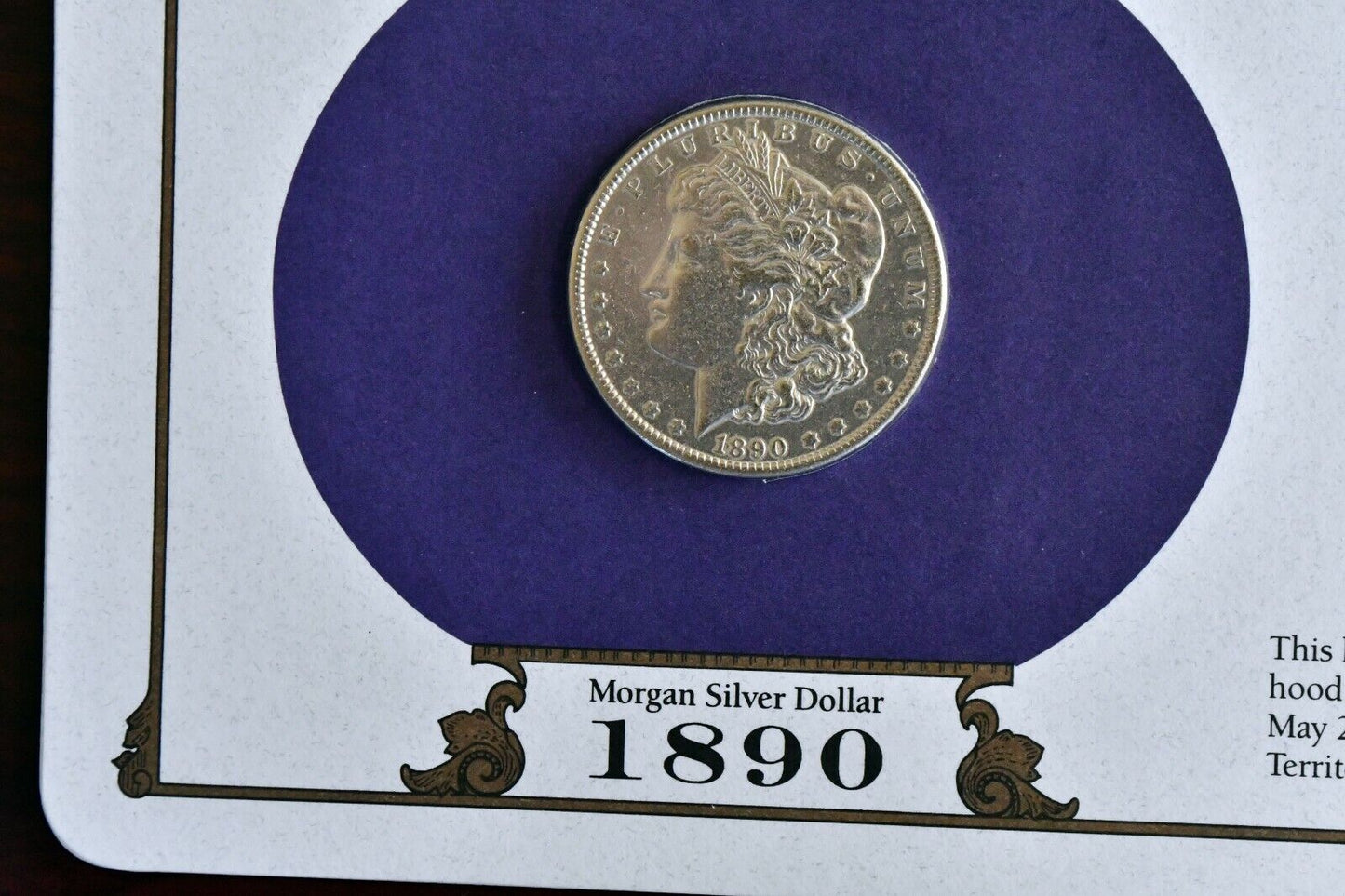 1890 Morgan Dollar Postal Commemorative Society Silver Dollar Collection