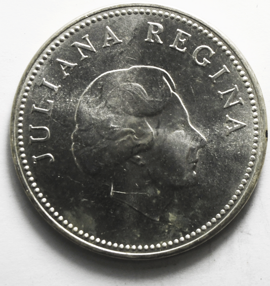 1978 Netherlands Antilles 10 Gulden Silver Coin KM# 20 Only 35,325 Minted