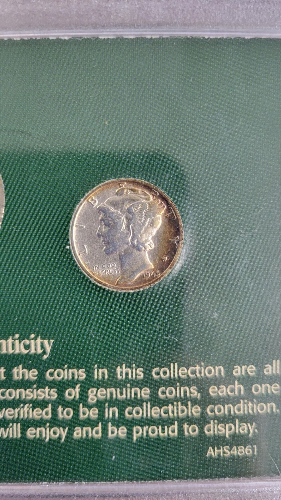 Liberty Coin Collection Mercury Dimes & Standing Liberty Quarter Encapsulated