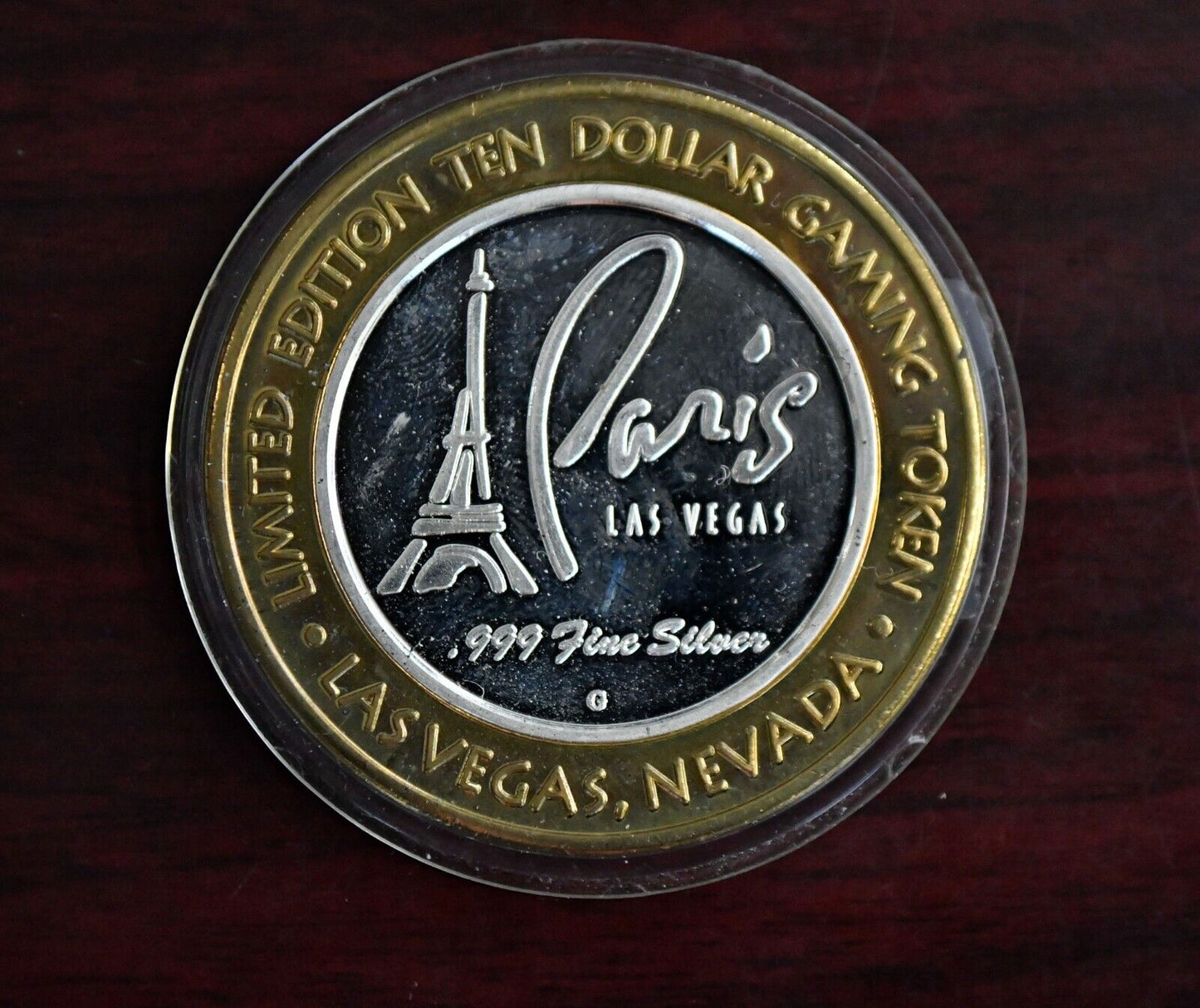 Paris Casino .999 Fine Silver Las Vegas Ten Dollar Token In Memory of 9-11