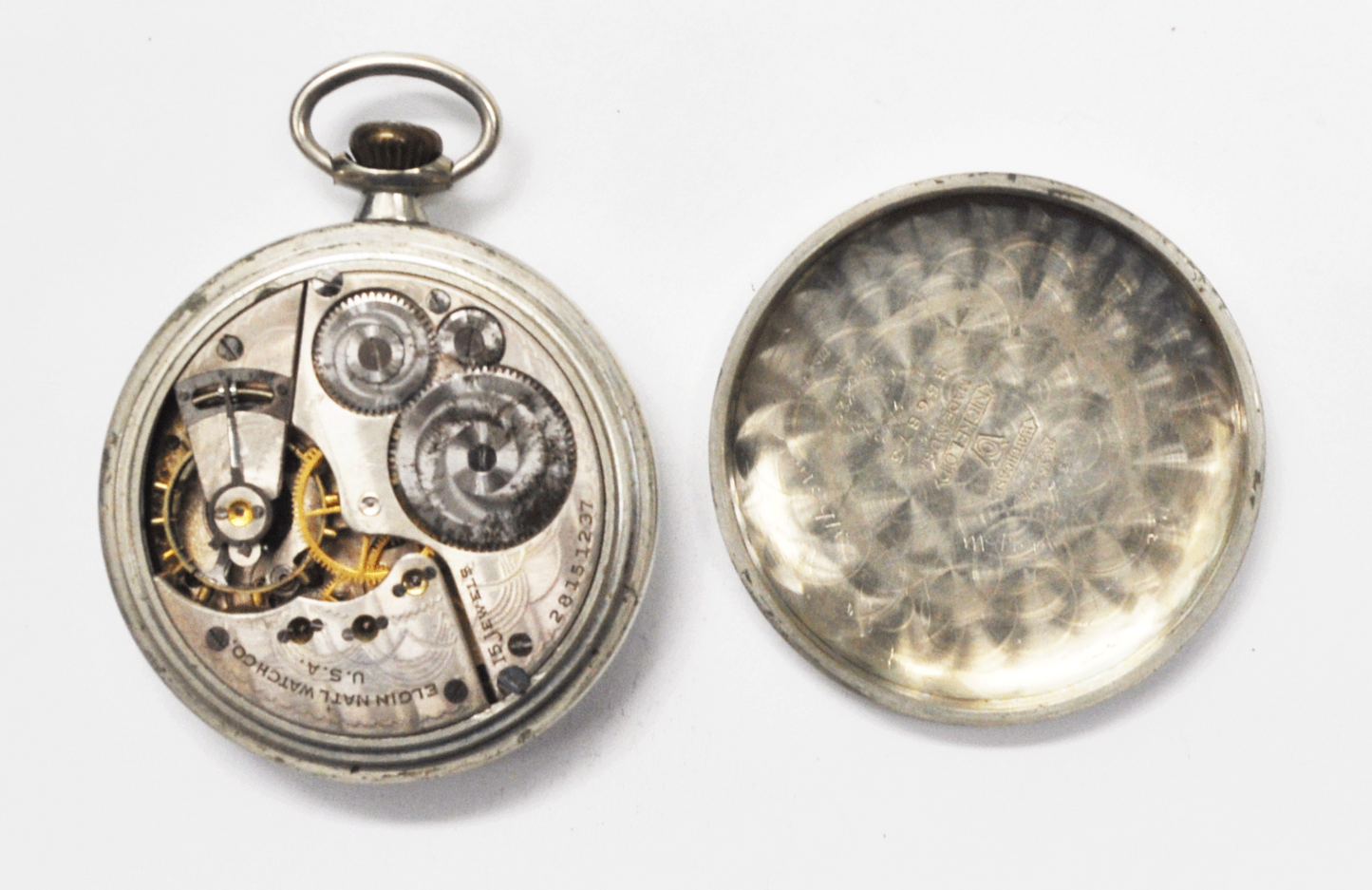 1925 Elgin Size 16 Open Face LS Pocket Watch 313 15J