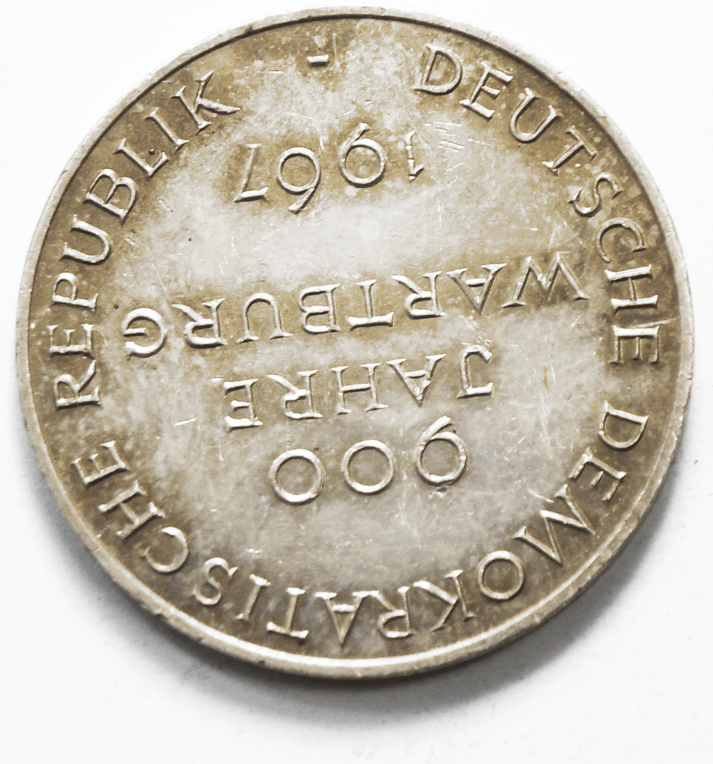 1967 Germany Wartburg 900 Jahre Medal .999 Silver 26mm  8.4g