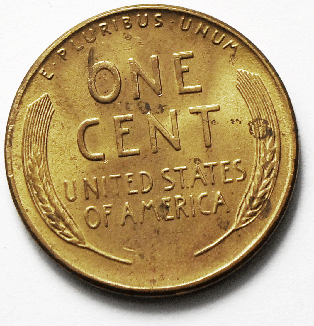 1951 S 1c Lincoln One Cent Wheat Cent San Francisco Uncirculated