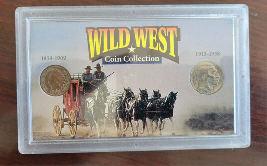 The Wild West Coin Collection The American Indian Head Penny & Buffalo Nickel
