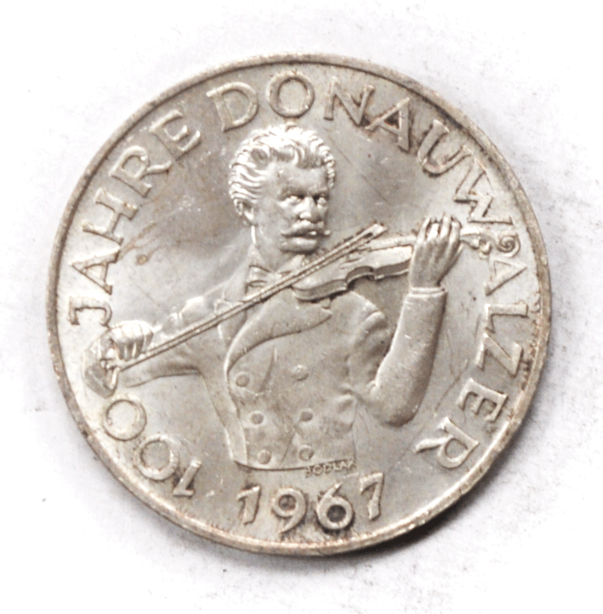 1967 Austria 50 Fifty Schilling Silver Coin KM# 2902