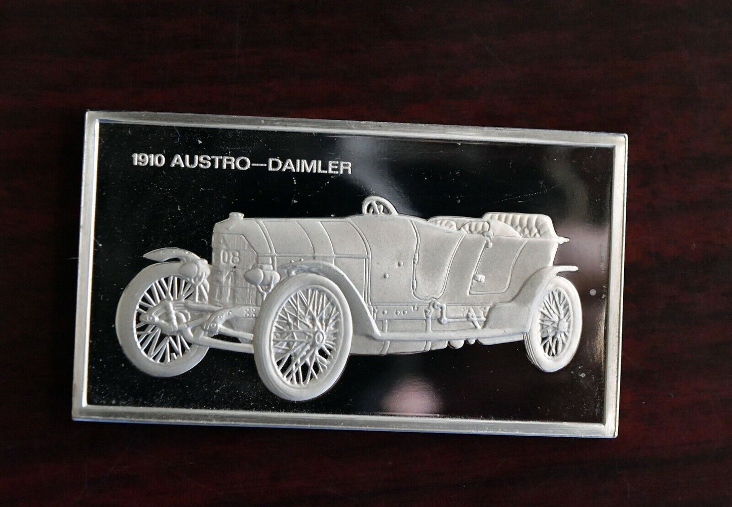 1910 Austro Daimler Centennial Car Collection 1000 Grain Sterling Franklin Mint