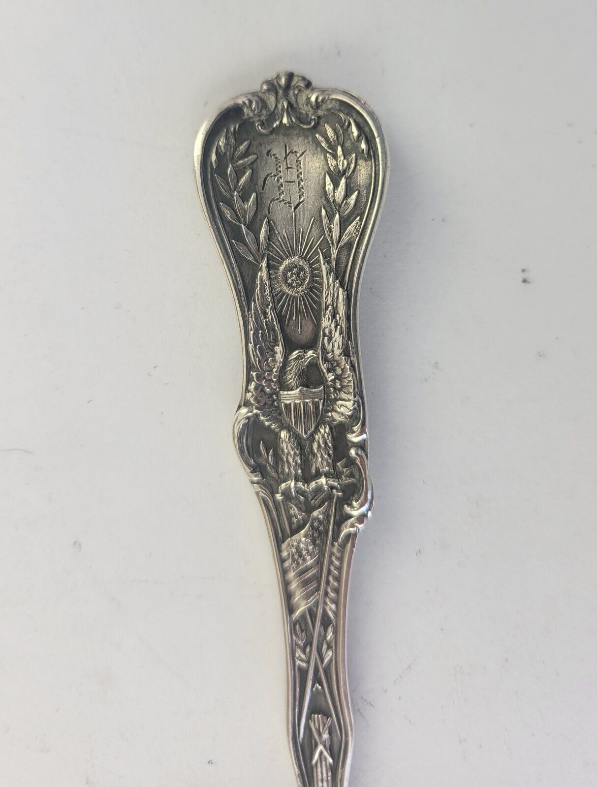 Post Office Omaha Nebraska 5 1/2" Souvenir Spoon Sterling. 63oz. by Watson