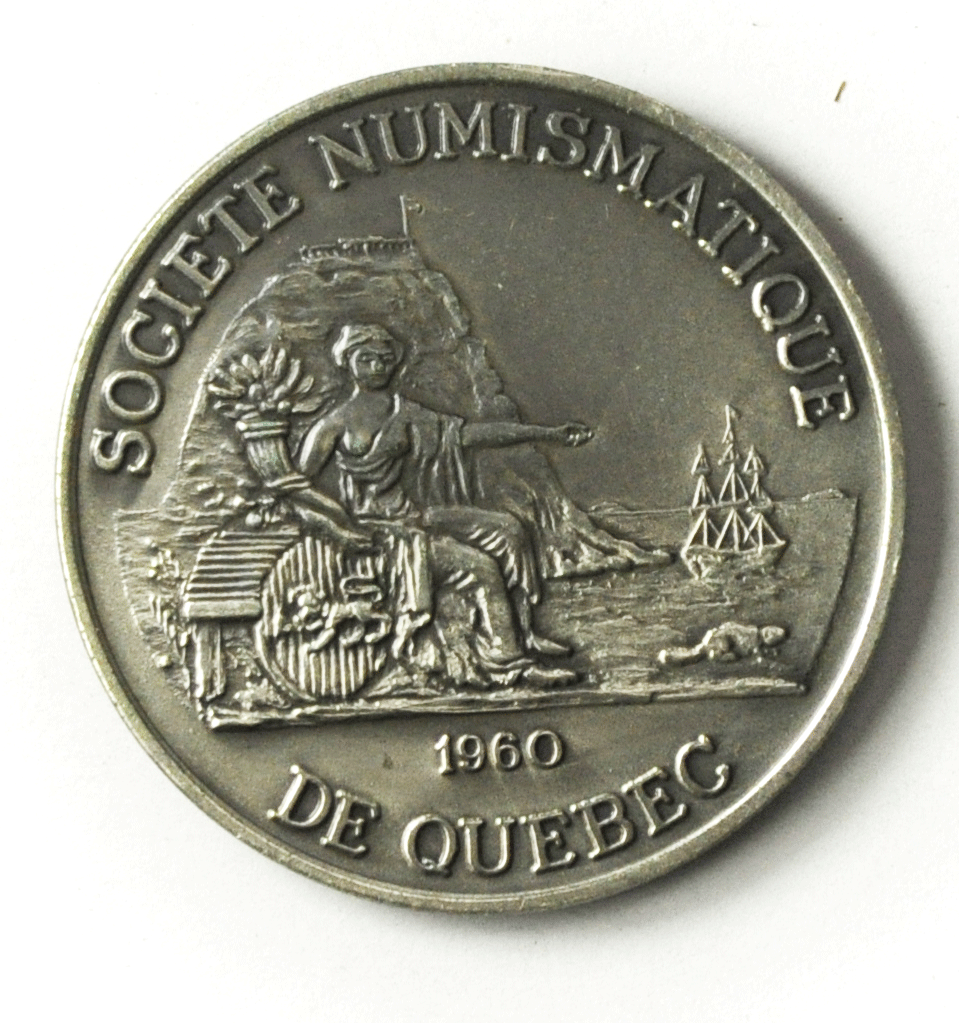 1986 Canada 38mm Societe Numismatique De Quebec 1960 SNQ CNA Medal