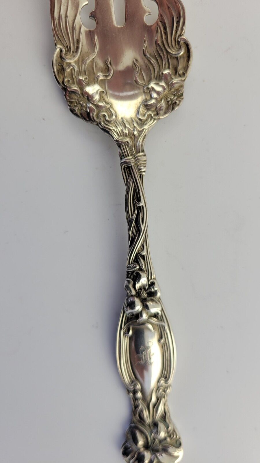 Frontenac by International Sterling 6 5/8" Small Cold Meat Serving Fork 1.4oz